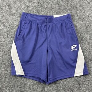 Lotto Shorts Boys Medium 10-12 Purple Athletic Mesh Colorblock Soccer Sports